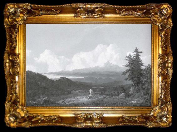framed  Frederick Edwin Church To the Memory of Cole, ta009-2